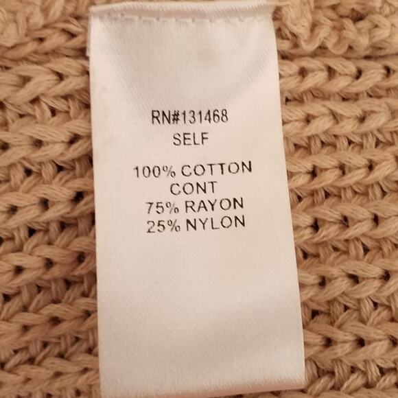 Fate Sweater | Medium | Beige Knit with Boho Balloon Sleeves - Picture 5 of 6